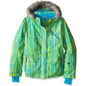 Spyder girls Lola ski snow jacket size 12 NWT
